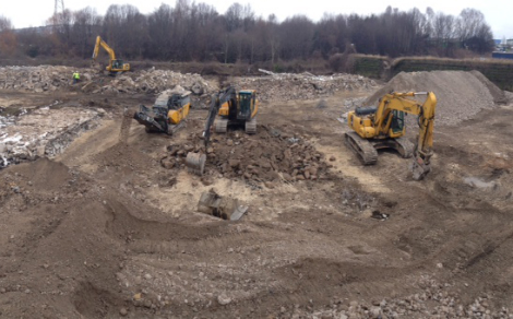 Earthworks and remediation project