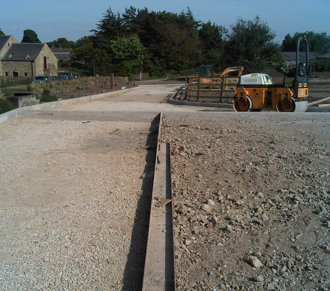 Access road works