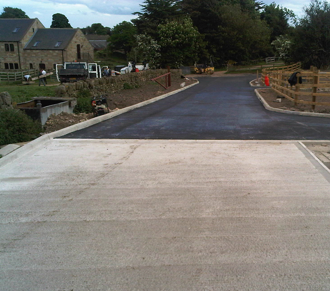 Kerbing and drainage