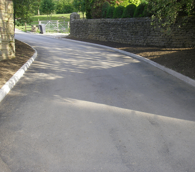 Completed farm track